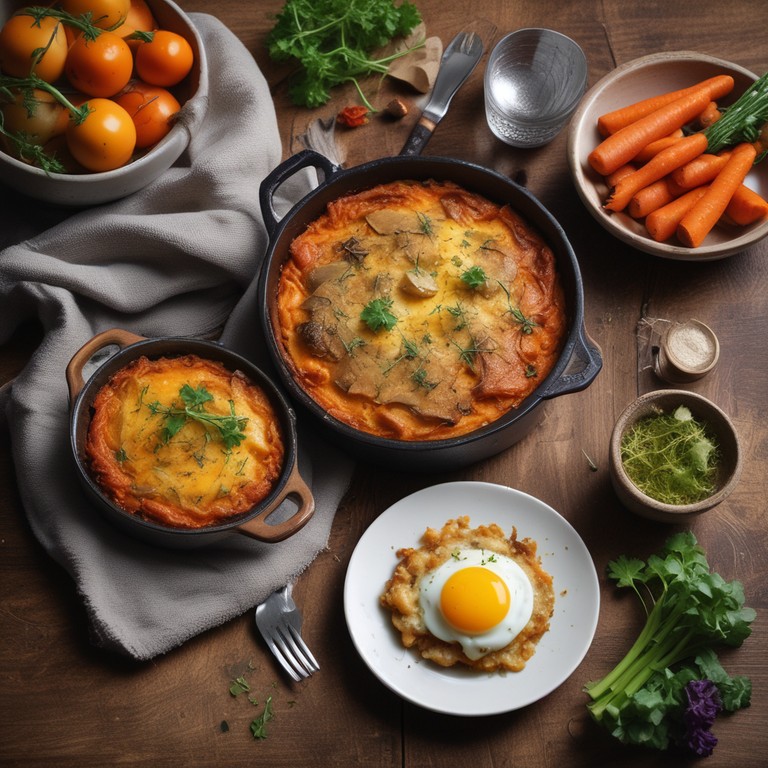 Gratin d'Aubergines et Carottes aux Oeufs sans Crème ni Fromage