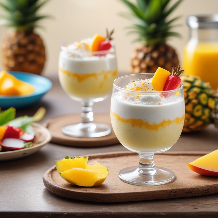 Kokos-Vanille Quark-Dessert