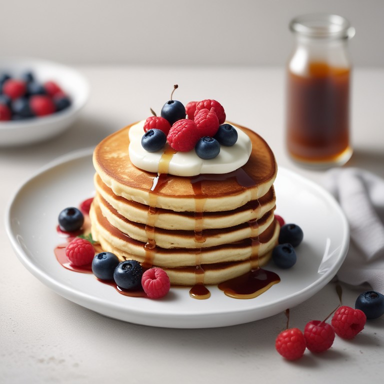 Fluffy Yogurt Pancakes