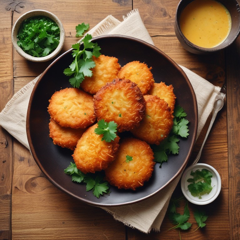 Crispy Tapioca Potato Fritters