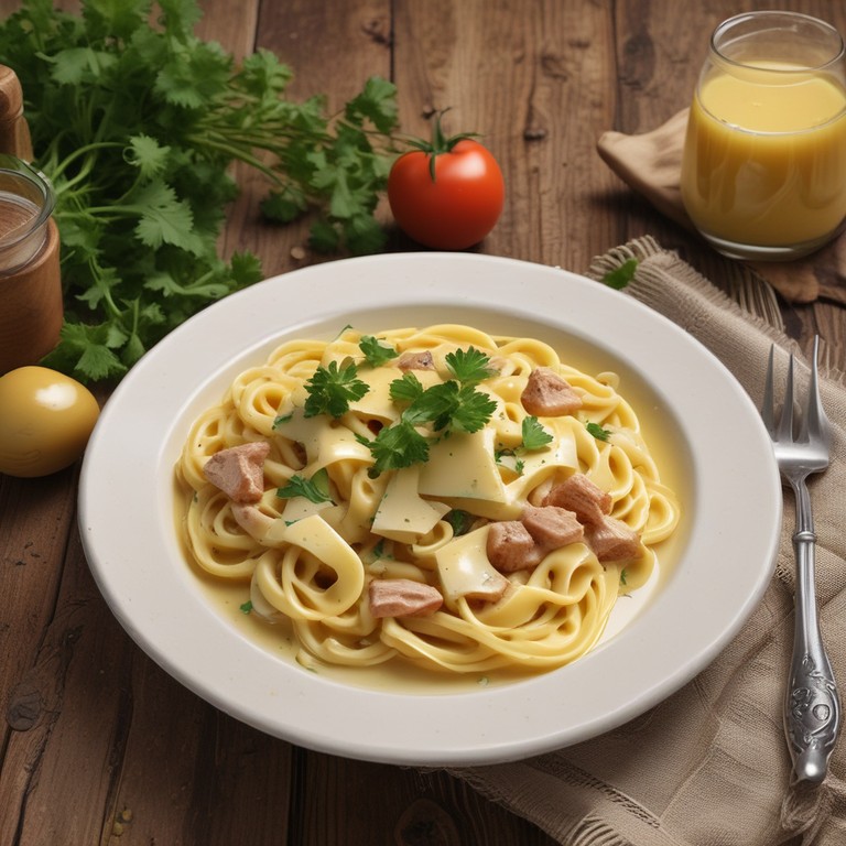 Nudeln mit Kalbsfond und Schmelzkäse - Mr. Cook