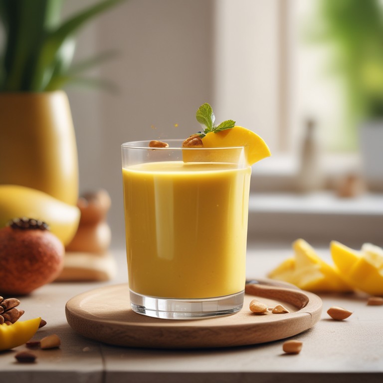 Creamy Mango Cashew Almond Smoothie