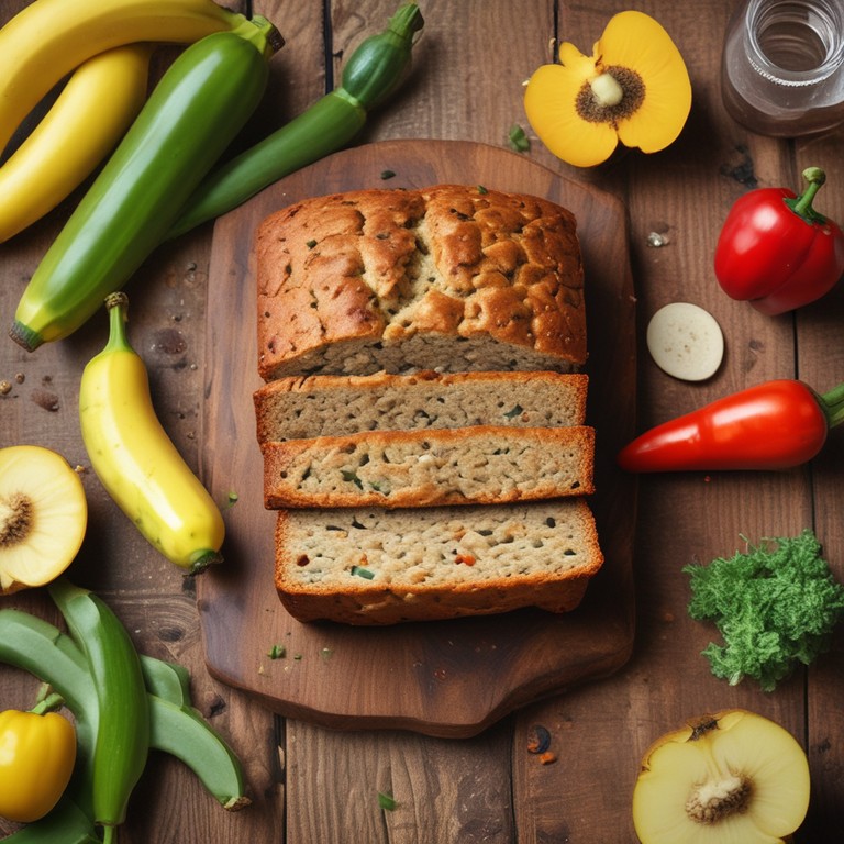 Savory Banana Veggie Bread