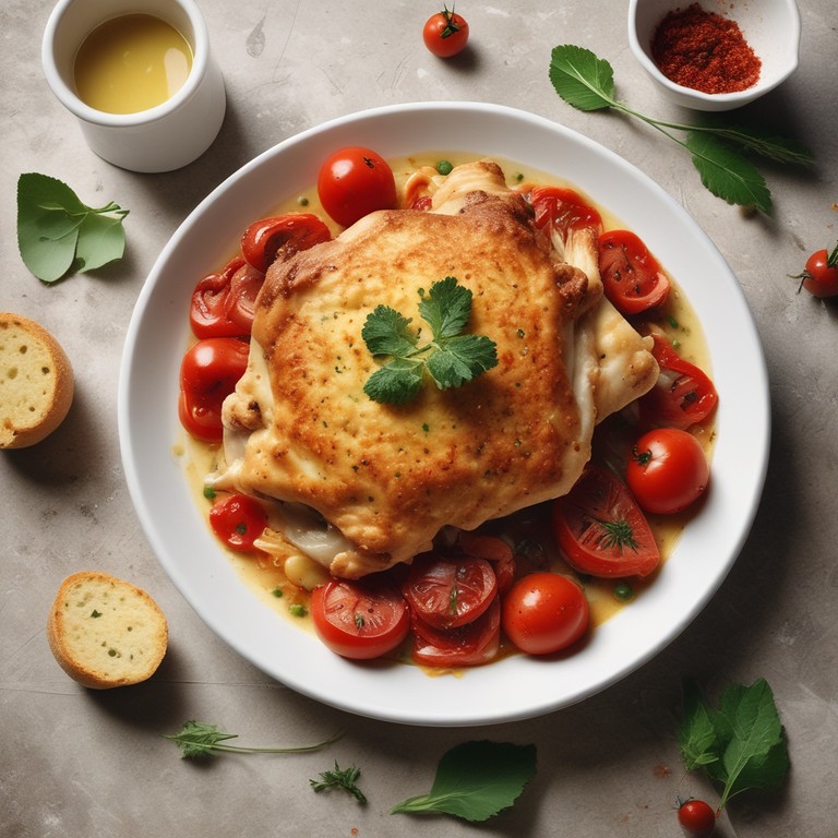 Frango à Parmegiana com Crosta de Farinha de Rosca