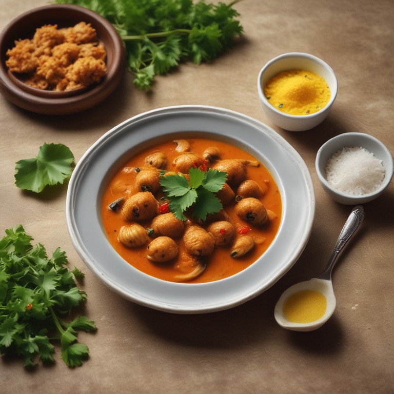 Kerala Style Wasp Larva Curry