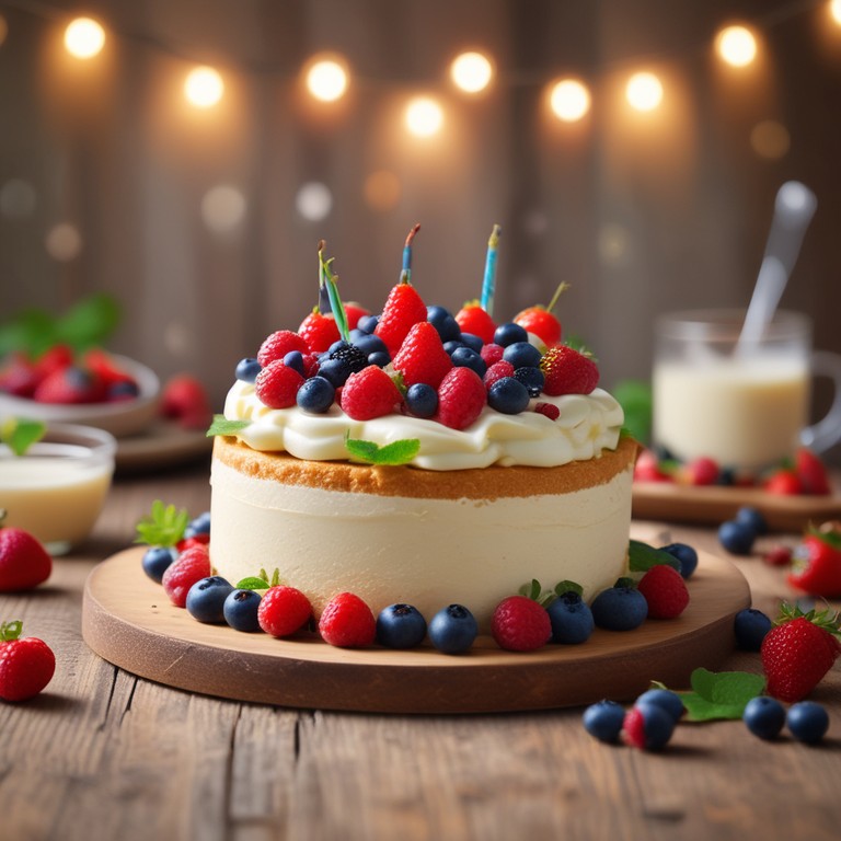 Delightful Yoghurt Birthday Cheesecake