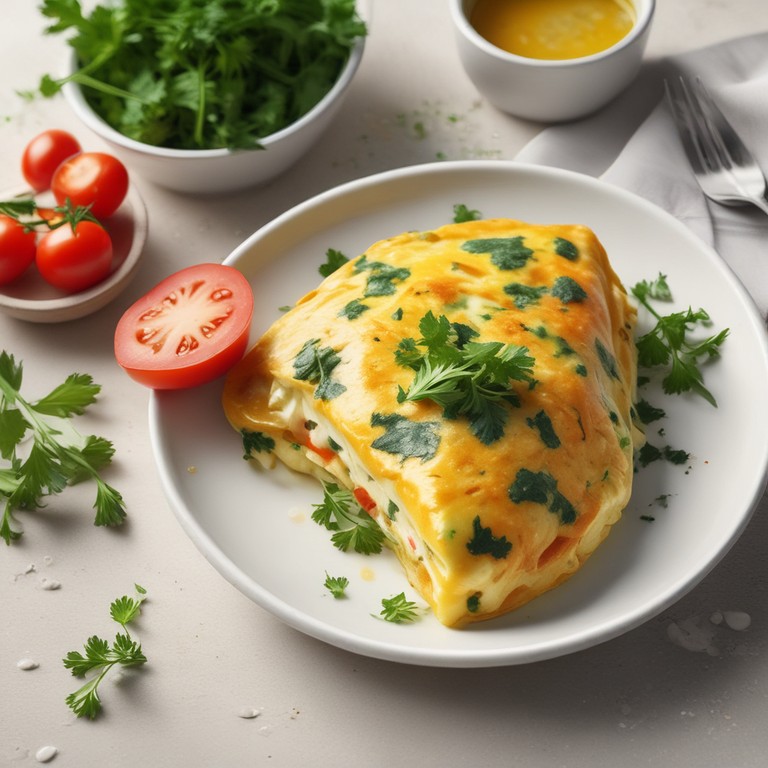 Omelete Perfeita com Queijo e Ervas