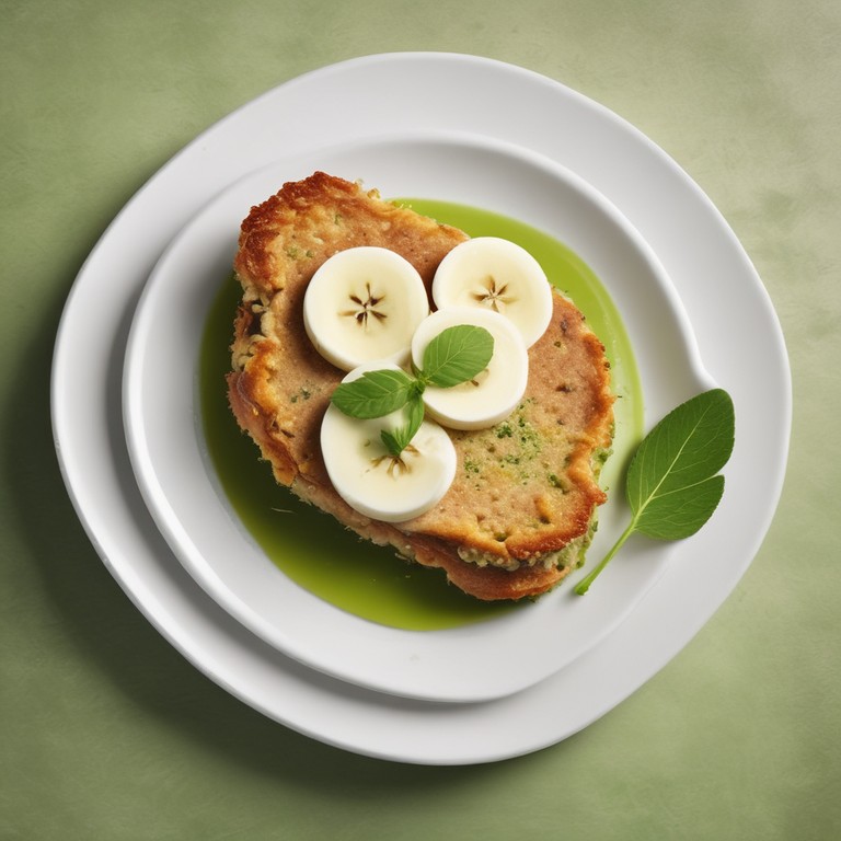 Banana Verde à Milanesa com Molho de Iogurte