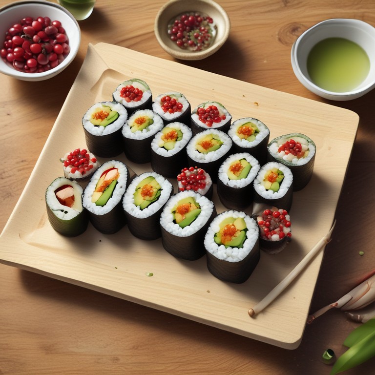 Cranberry Delight Sushi Rolls
