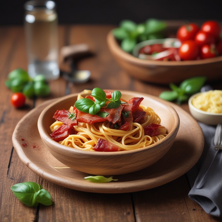 Bacon and Tomato Pasta Delight