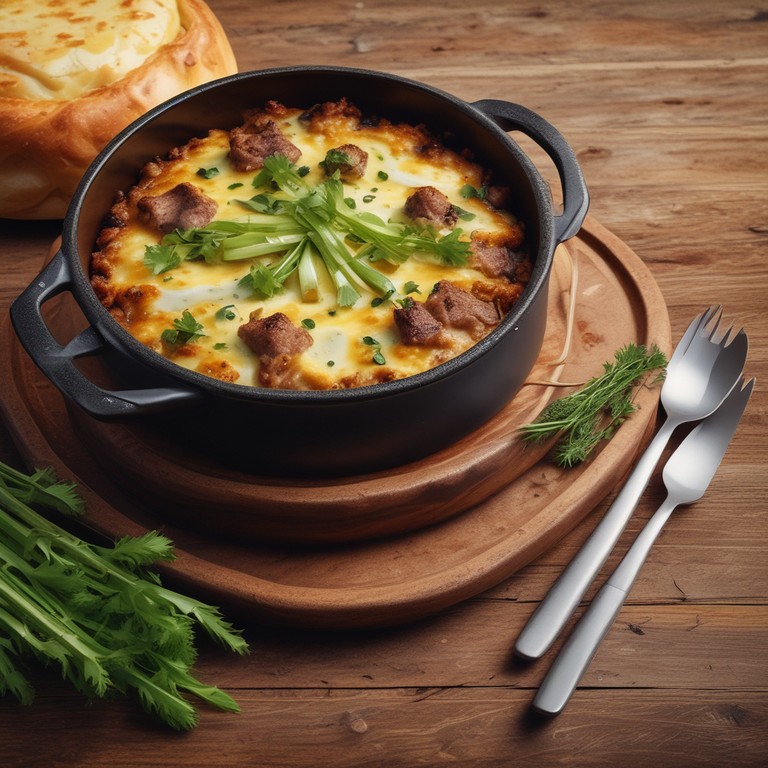 Kruidige Prei met Gehakt en Kaas