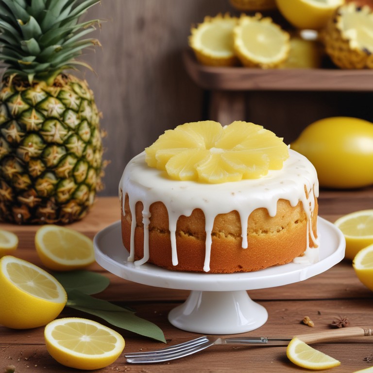 Pineapple Lemon Delight Cake