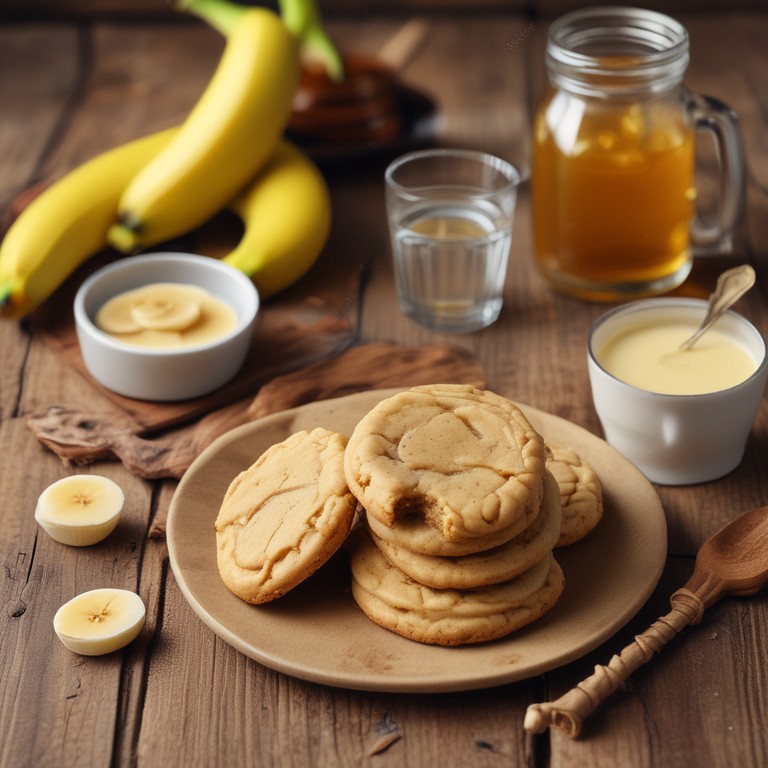 Galletas de Plátano Gofio con Miel