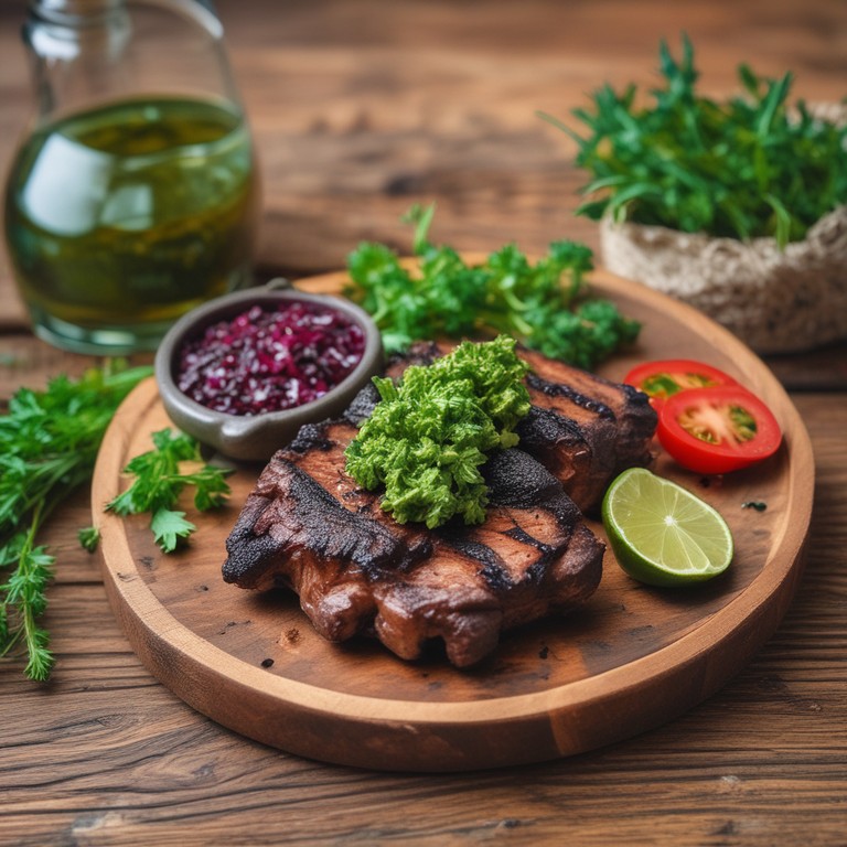 Lomo Negro a la Parrilla con Salsa de Chimichurri