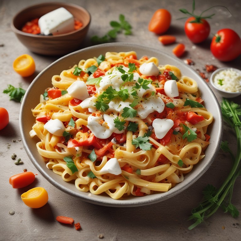 Heerlijke Hesp Spek Pasta met Groenten en Pesto