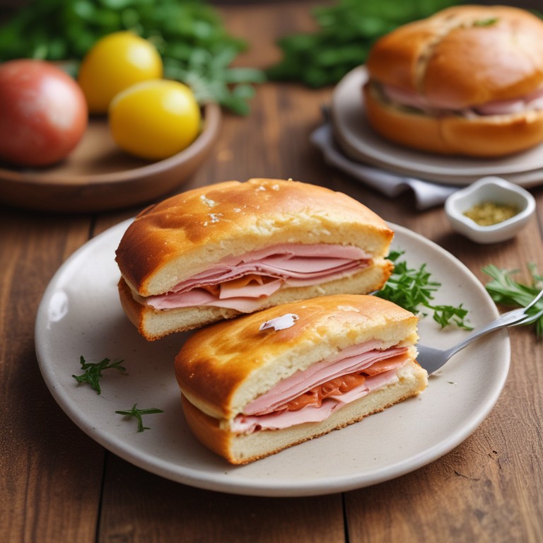 Torta de Mortadela com Creme de Leite