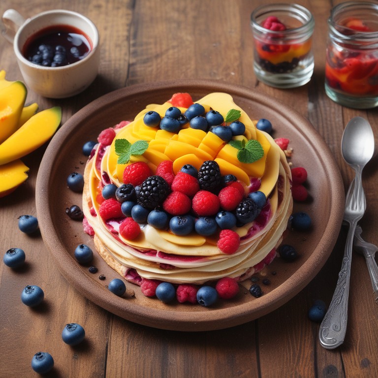 Berry Mango Tortilla Dessert