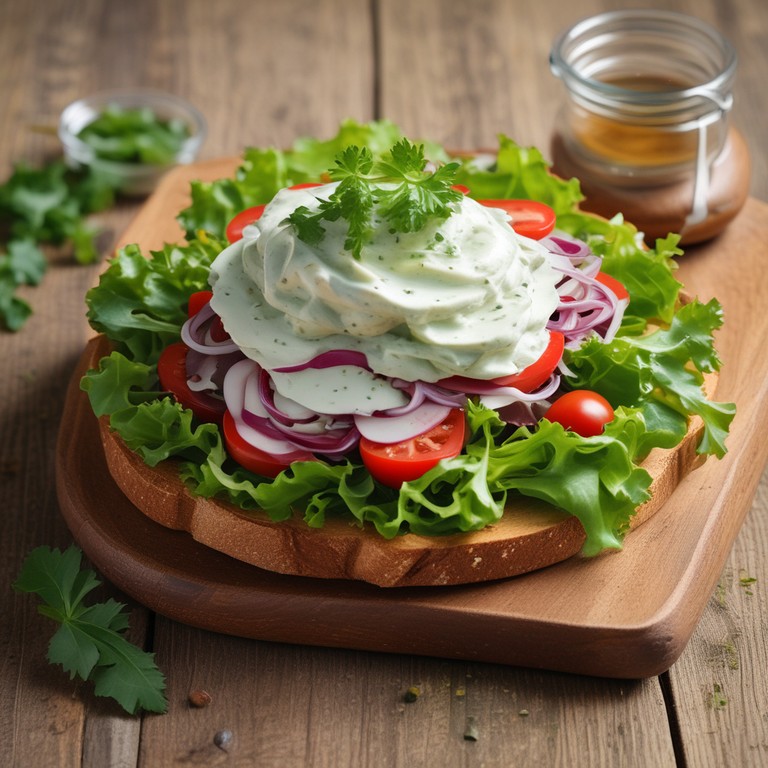 Salade de Pain de Mie avec Mayonnaise Crémeuse
