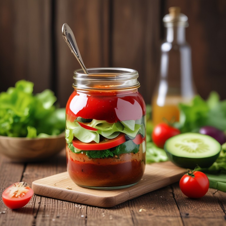 Klassisches Salatdressing mit einem Hauch von Senf