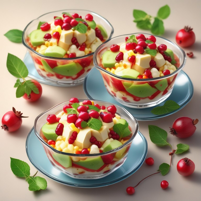 Pomegranate and Custard Apple Delight