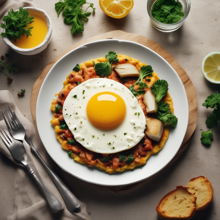 Omelete de Mussarela com Farelo de Aveia