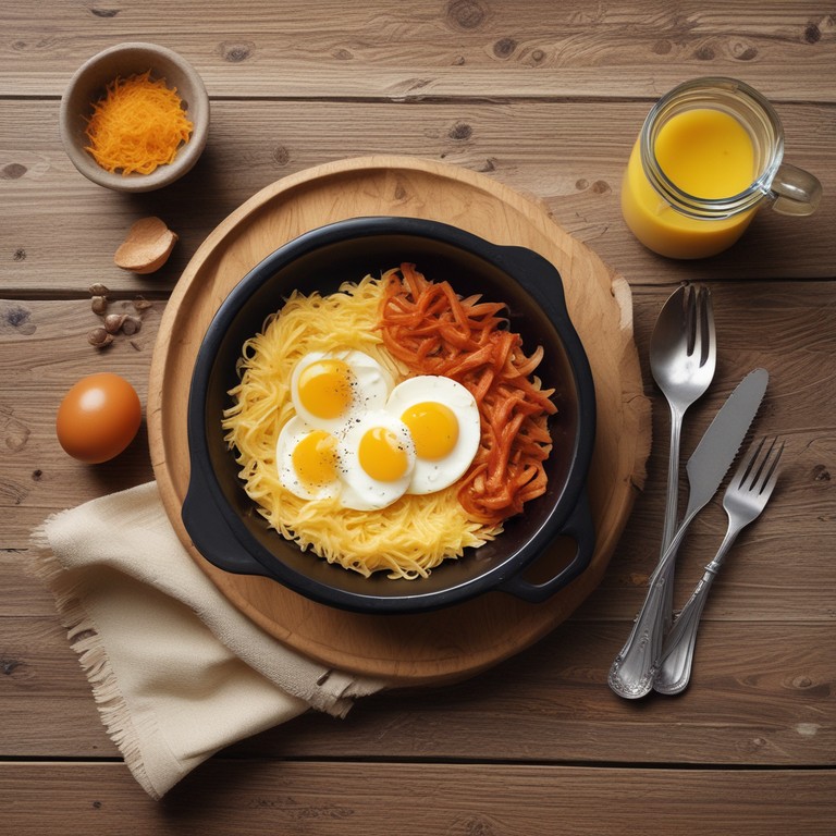Fideos Largos con Huevos y Mantequilla
