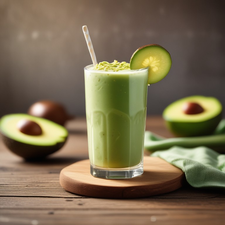 Creamy Avocado Honey Milkshake