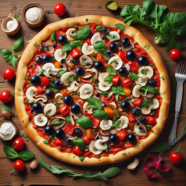 Pizza Végétarienne pour 130 Personnes