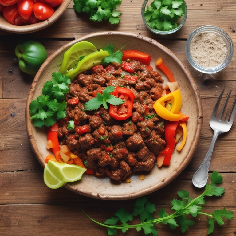 Carne Picada a la Mexicana con Sazonador Casero