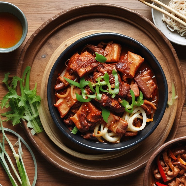 Spicy Korean-Style Pork Belly Stir-Fry