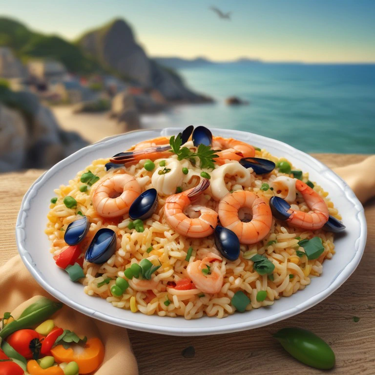 Arroz Marino con Mariscos Frescos