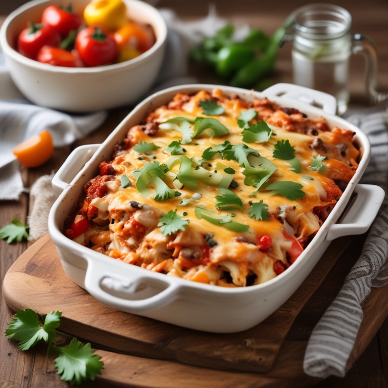 Italian Chicken and Sausage Enchilada Bake