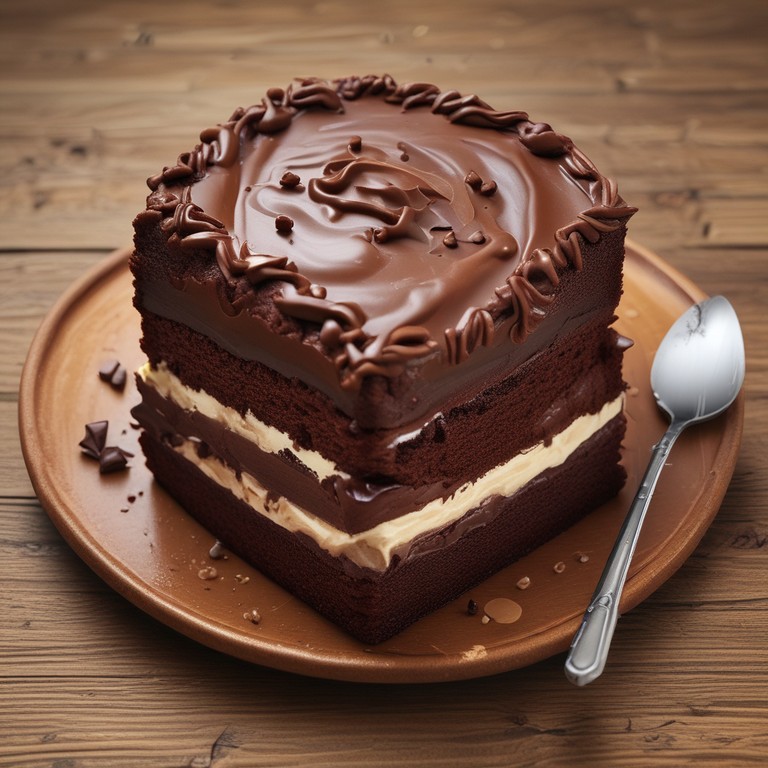 Bolo de Chocolate com Recheio de Leite Condensado