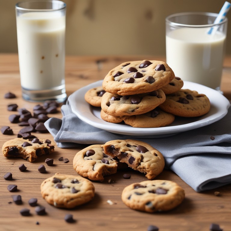 Cookies Tradicionais com Gotas de Chocolate