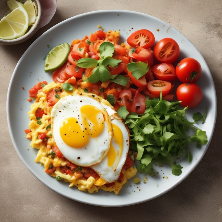 Huevos a la Mexicana con Salsa Fresca