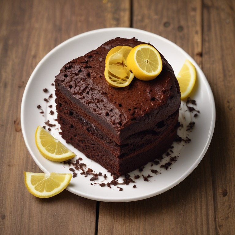 Bolo de Chocolate com Ovomaltine e Limão