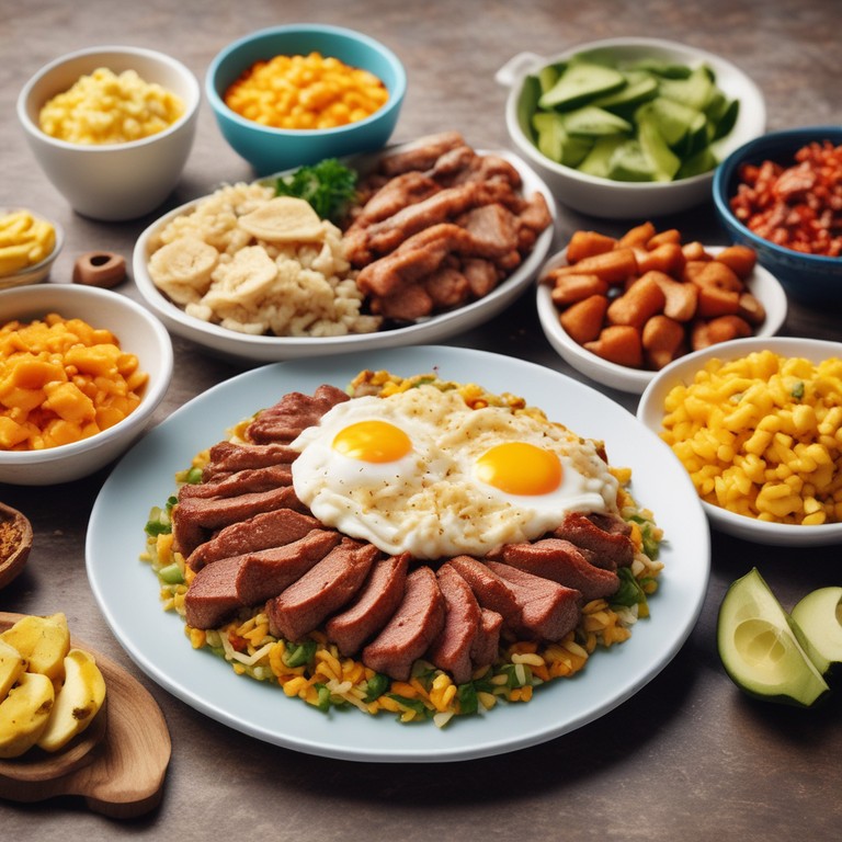 Arroz Mixto con Proteínas y Verduras