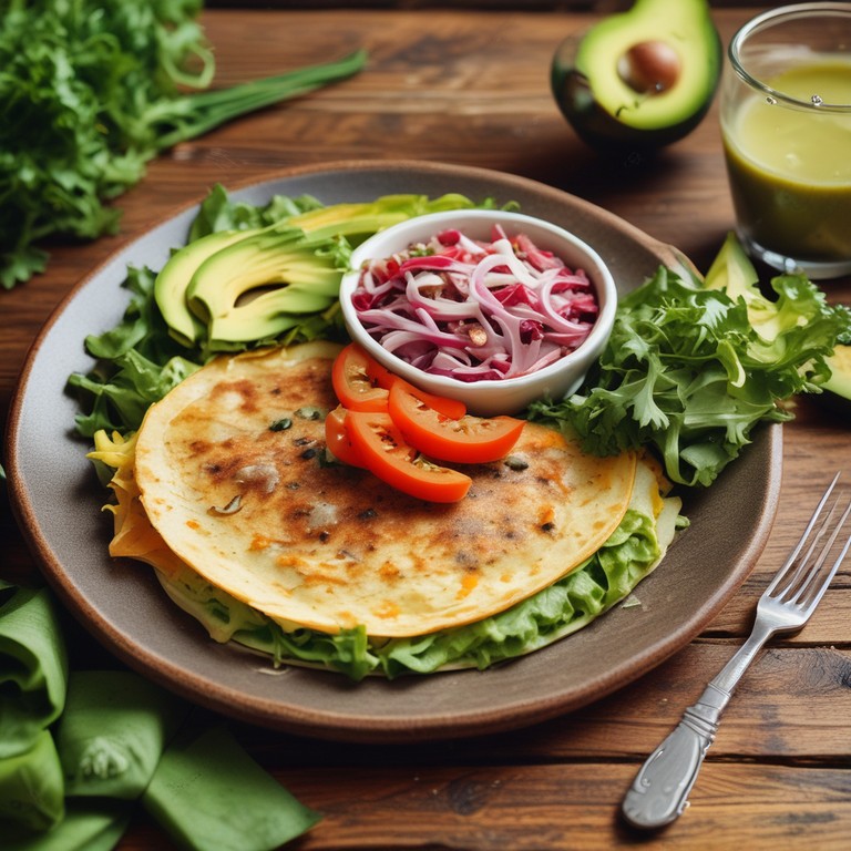 Tortilla de Verduras y Queso Cremoso