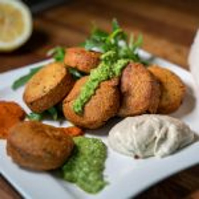 Dreierlei vegane Falafeldips