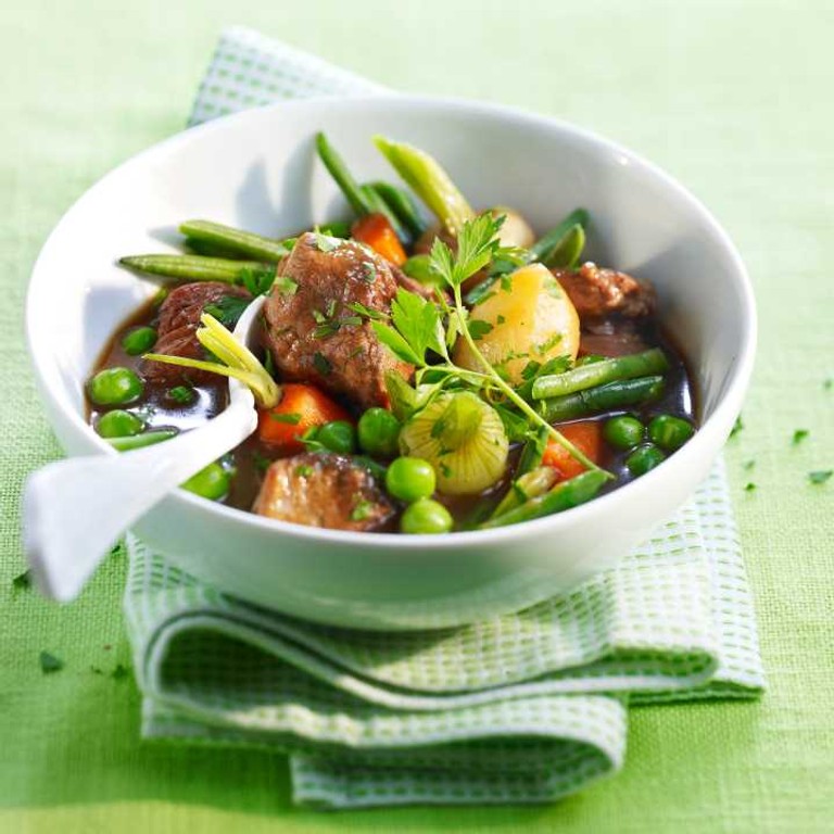 Agneau aux légumes verts (Cookeo)