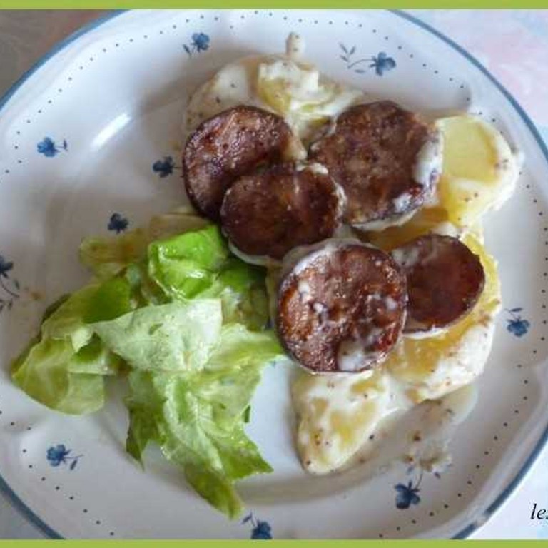 Andouille à la sauce moutarde