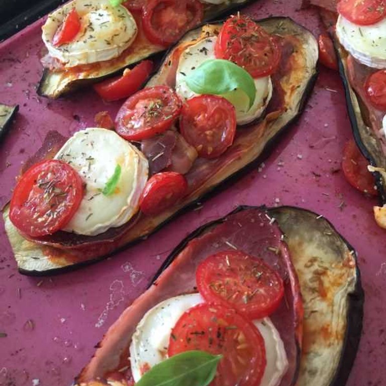 Aubergine façon pizza