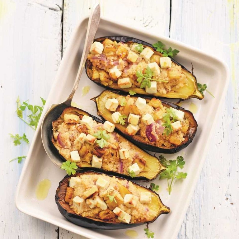 Aubergine farcie au boulgour et feta (Extra Crisp)