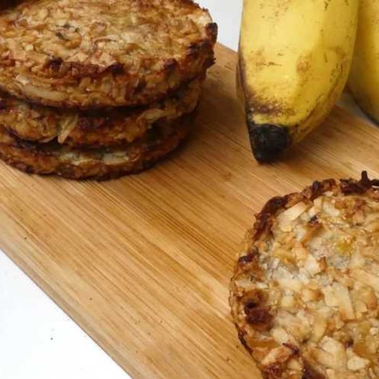 Biscuits à la banane et noix de coco