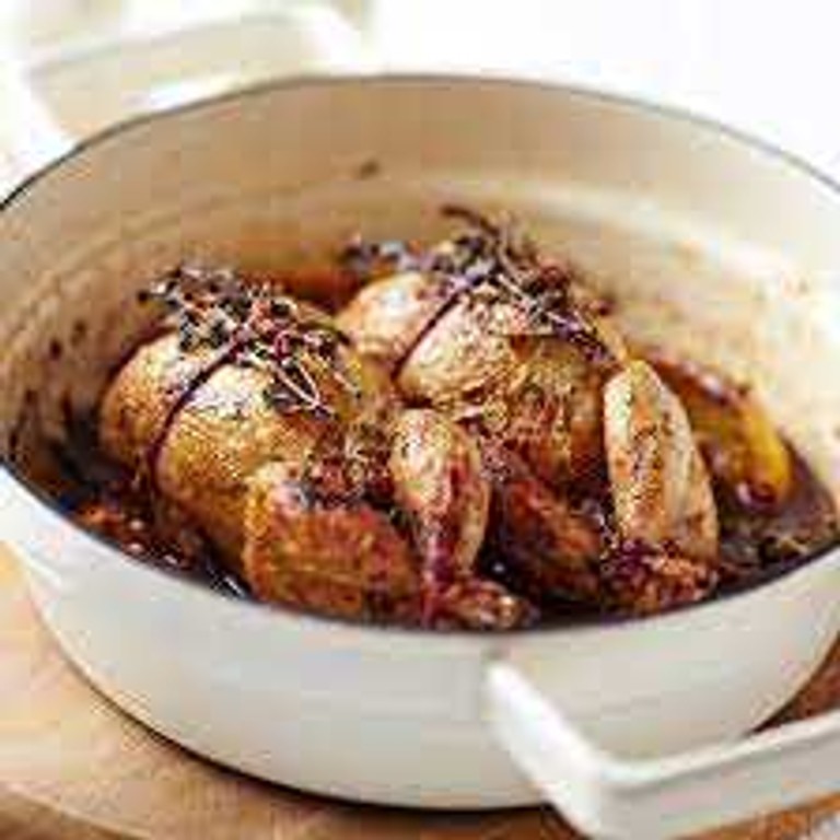 Caille aux raisins secs (Cookeo)
