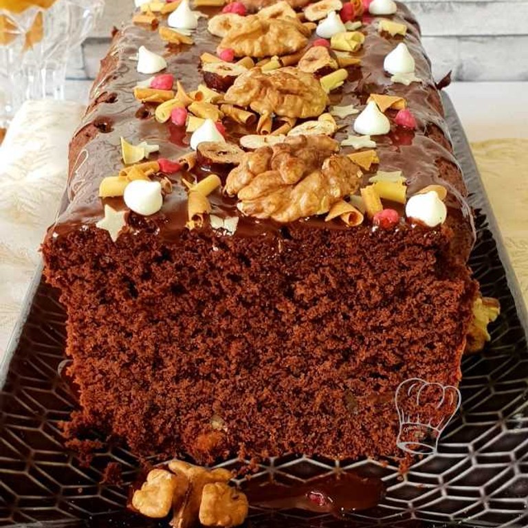 Cake au chocolat et noix