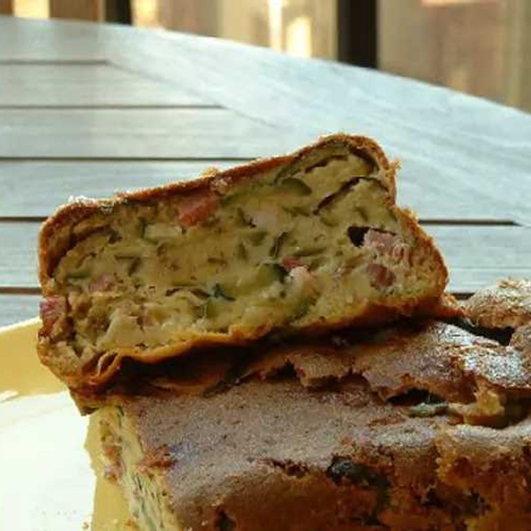 Cake aux courgettes et chèvre