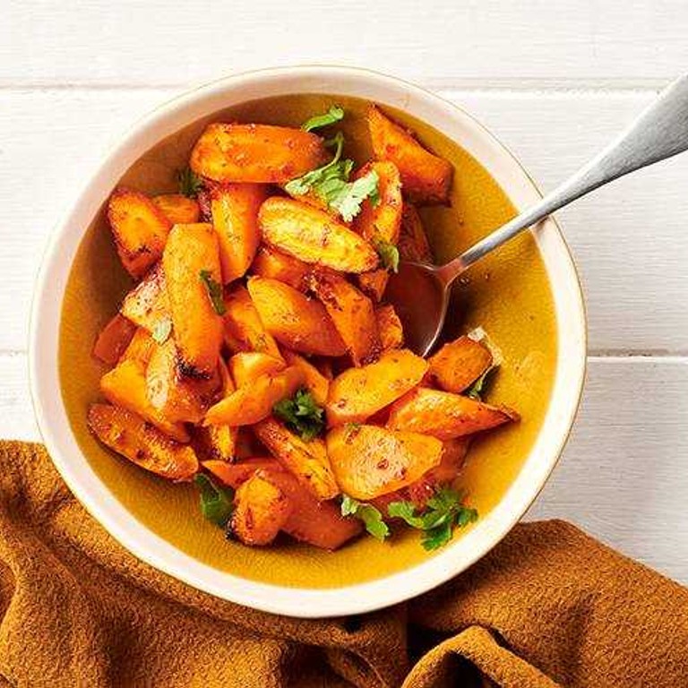 Carottes rôties à la harissa