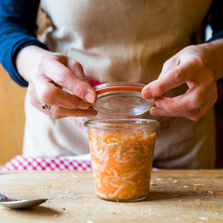 Céleri-rave et carottes fermentés