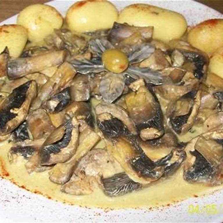 Champignons en sauce (Micro-ondes)